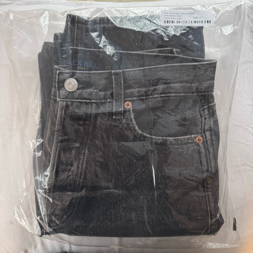 NEW! ALEX MILL — Carla High Rise Straight Jeans, size 27 - Picture 6 of 6